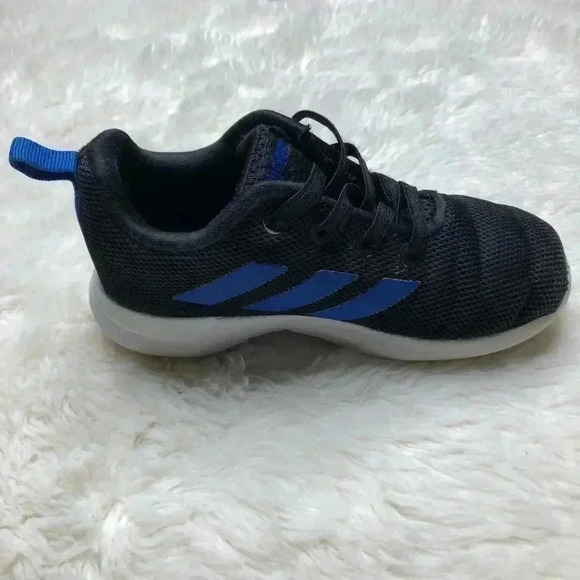 Adidas Lite Racer Sneakers Black & Blue Size 9 - Picture 5 of 13